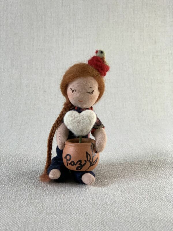 Coleção “potinhos, Paz ” (15cm)