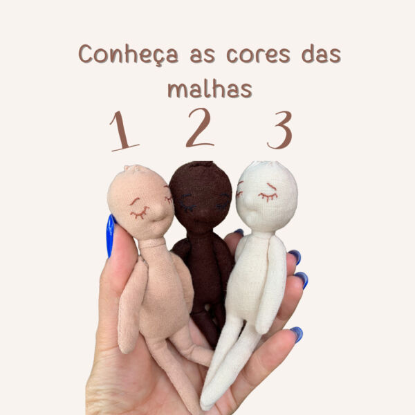 Conte sua história- Boneca Pequetita ( miniatura 15 cm) Entrega JUNHO 24 - Image 3