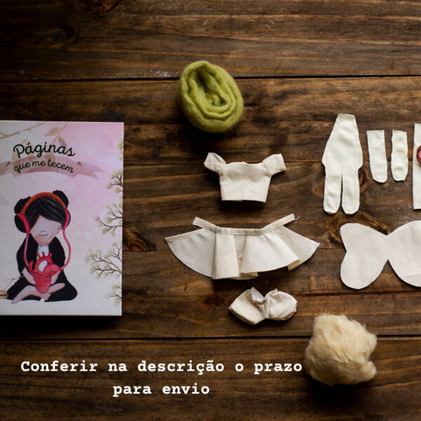 Páginas que me tecem- Caderno de memórias+ kit costurado + clube